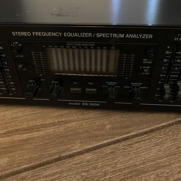 BSR EQ-3000 STEREO FREQUENCY EQUALIZER SPECTRUM ANALYZER - Picture 7 of 8